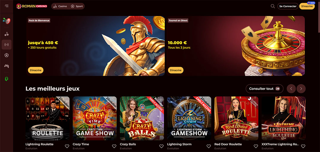 jeux direct casino roman